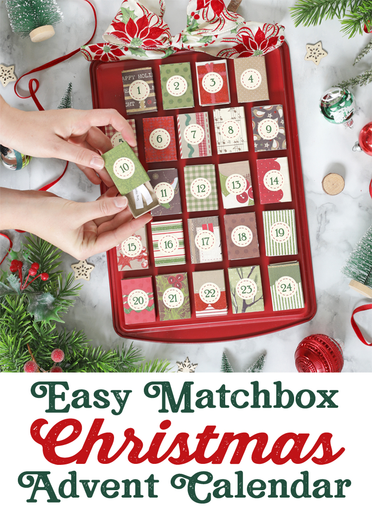 easy diy matchbox christmas advent calendar