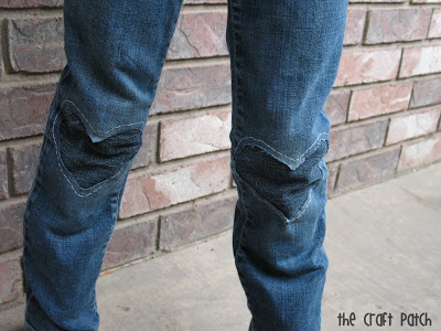 jeans with knee patches