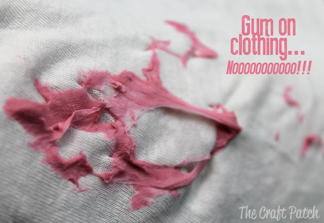 remove gum from clothes