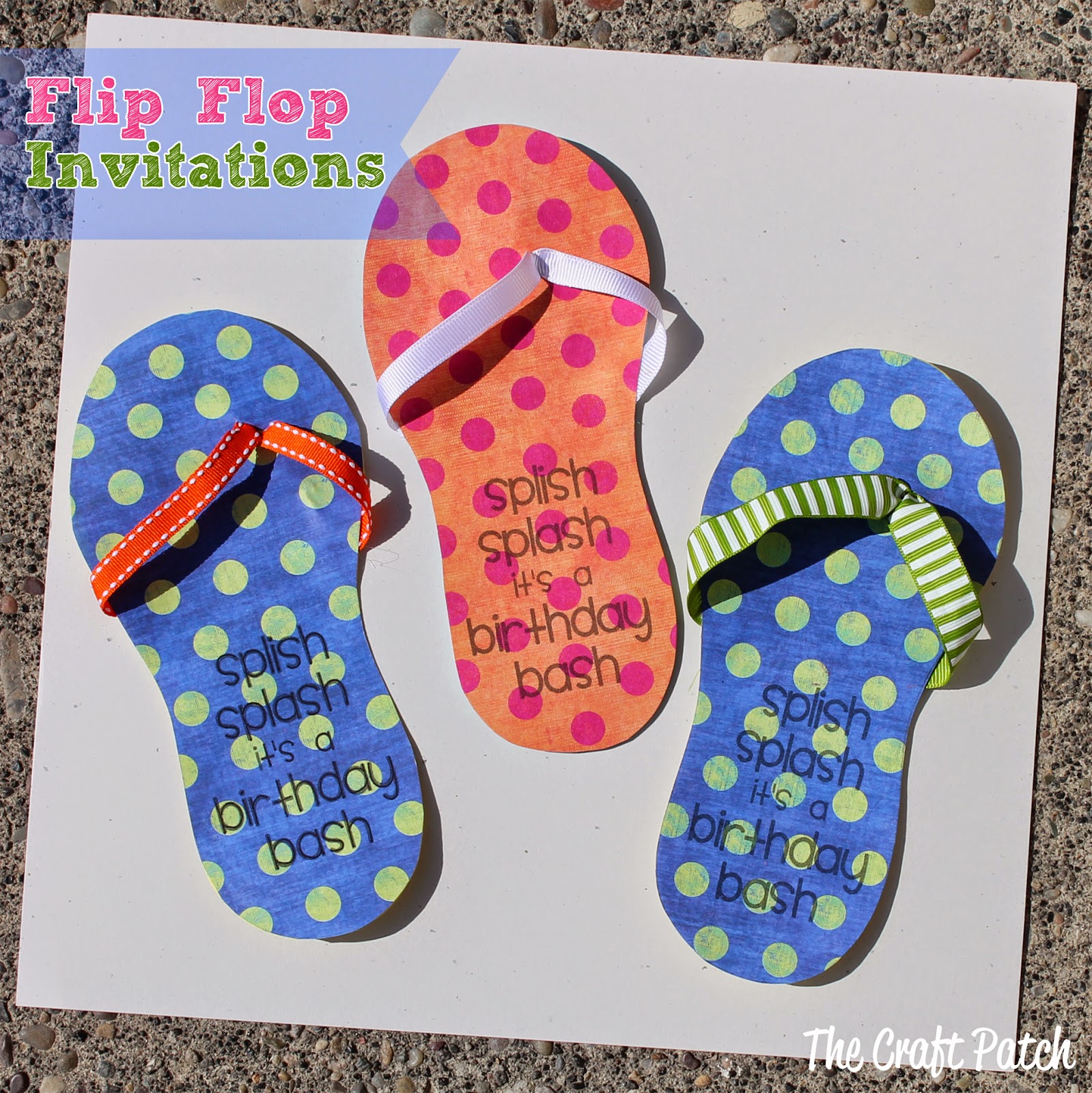 Flip Flop Craft Printable