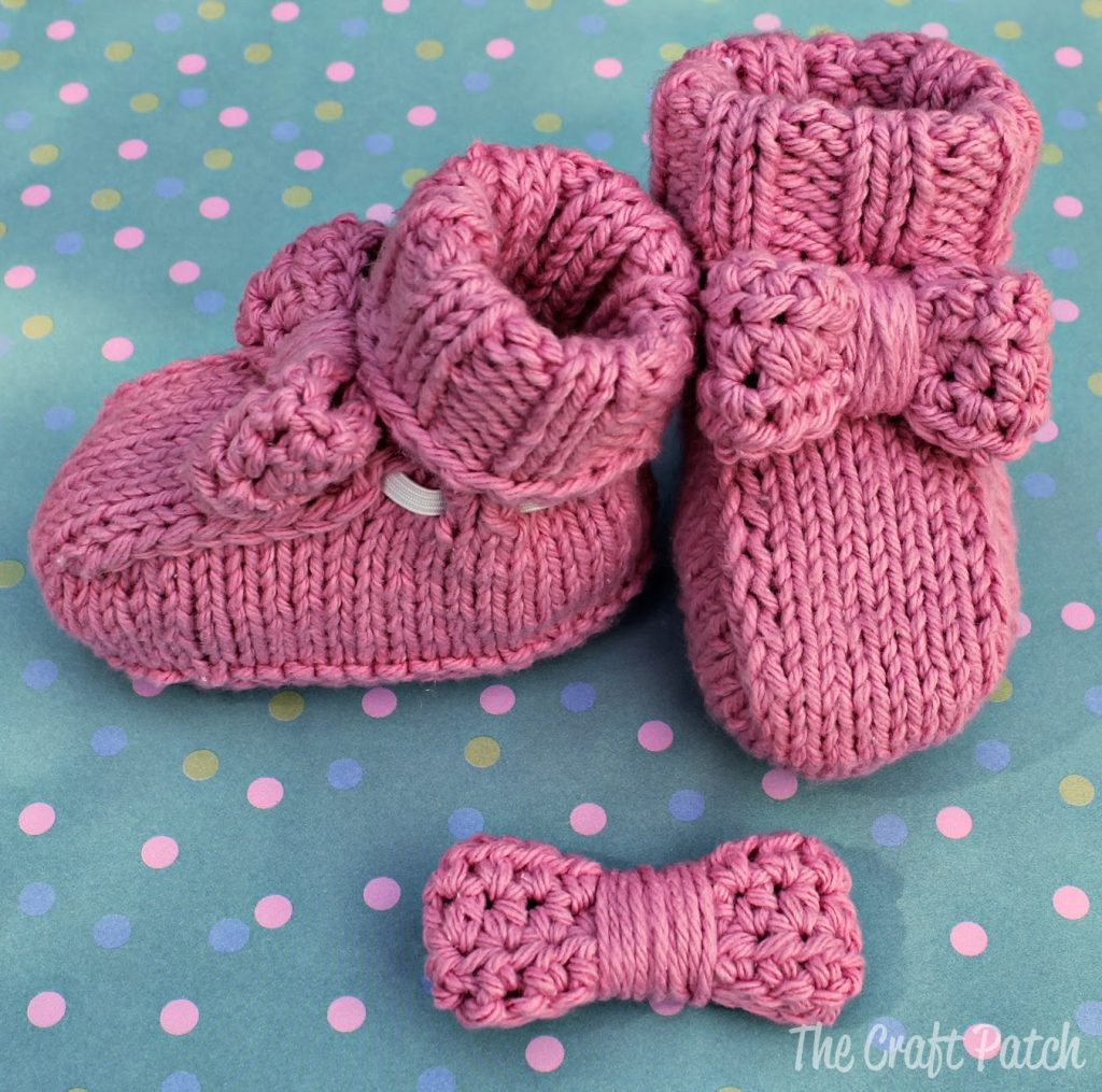 baby booties knitting pattern