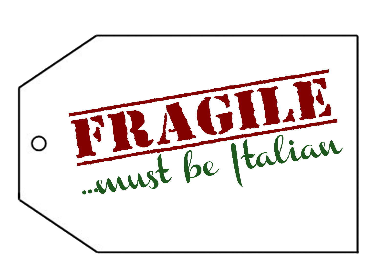 "Fragile" Gift Tag Free Printable