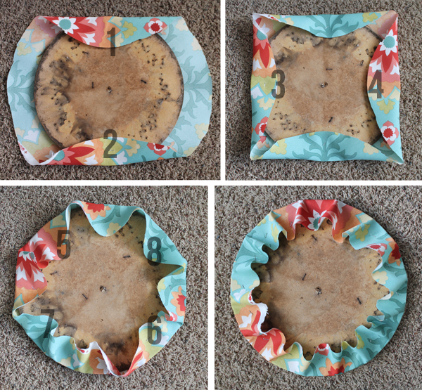 How To Reupholster A Round Chair Seat, How To Recover A Chair Seat Pad