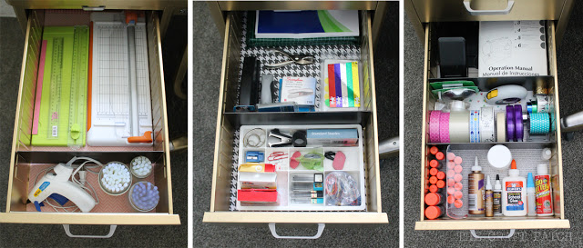 Organized office supplies
