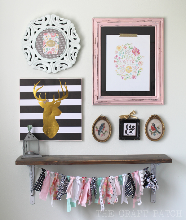 Girly Glam Gallery Wall