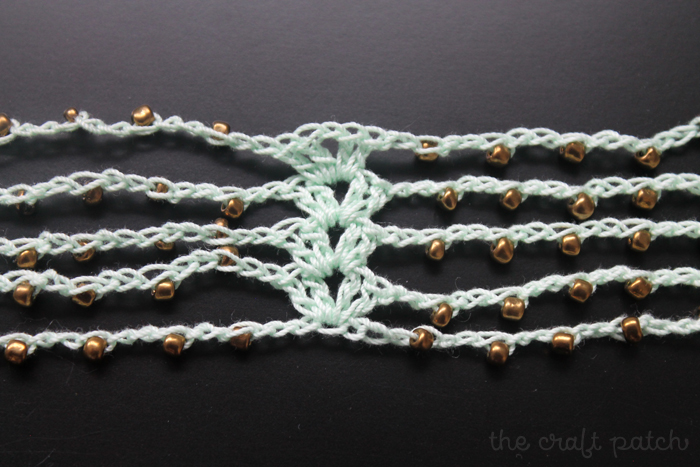 Beaded crochet necklace tutorial