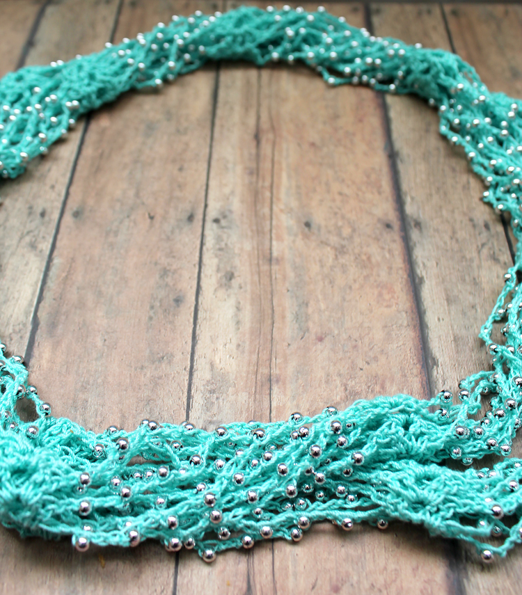 Beaded Crochet Rope Necklace - StoneGnome