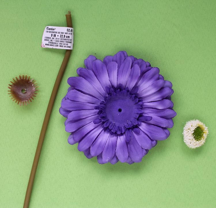 How to disassemble a silk flower
