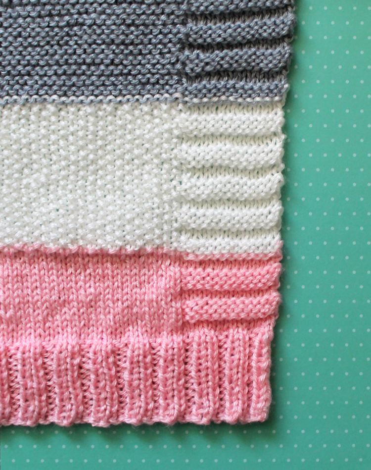 rib knit blanket pattern and tutorial