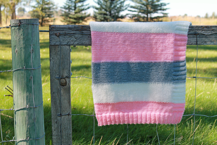 easy knit baby blanket