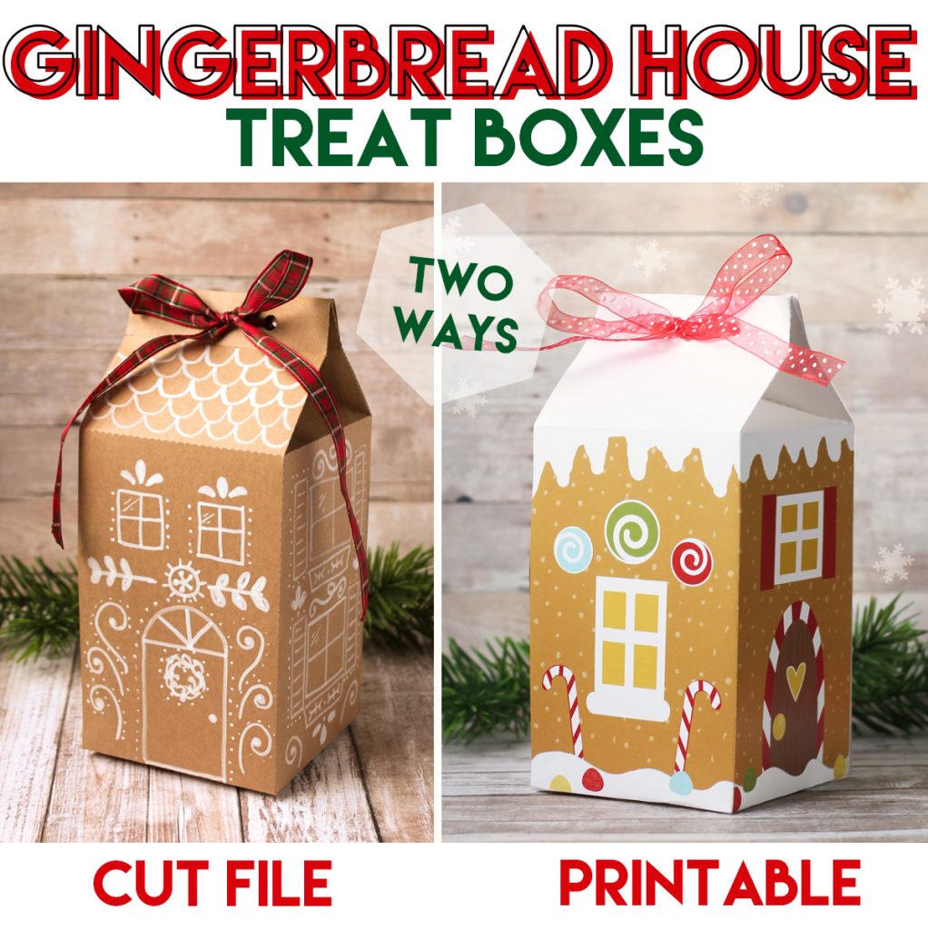 gingerbread house printable christmas craft
