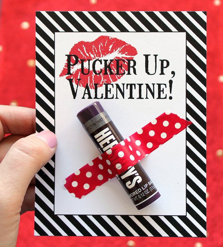 Free Printable Chapstick Valentine S Day Cards The Craft Patch