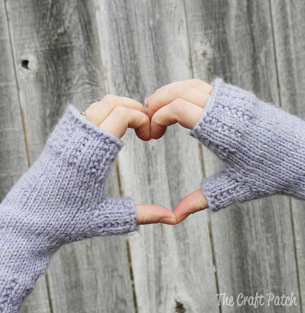 Happy Hands Fingerless Mitts Free Knitting Pattern