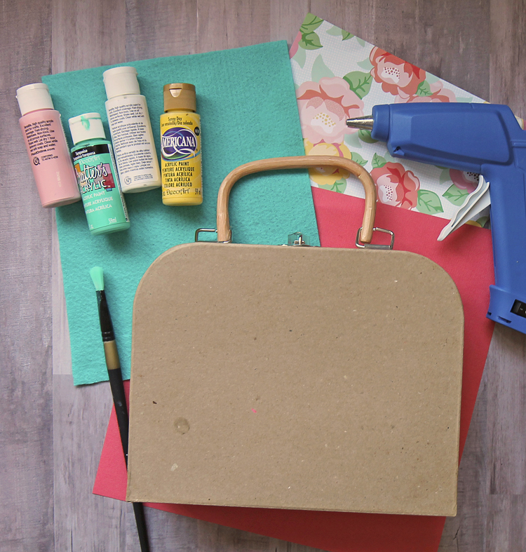 paper mache suitcase for crafting