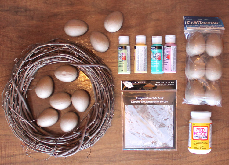 How to make a Spring egg wreath