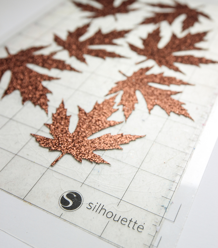 How to make metallic fall leaves with a Silhouette craft cutting machine