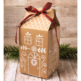 Free Printable and Free Cut File Christmas Treat Box