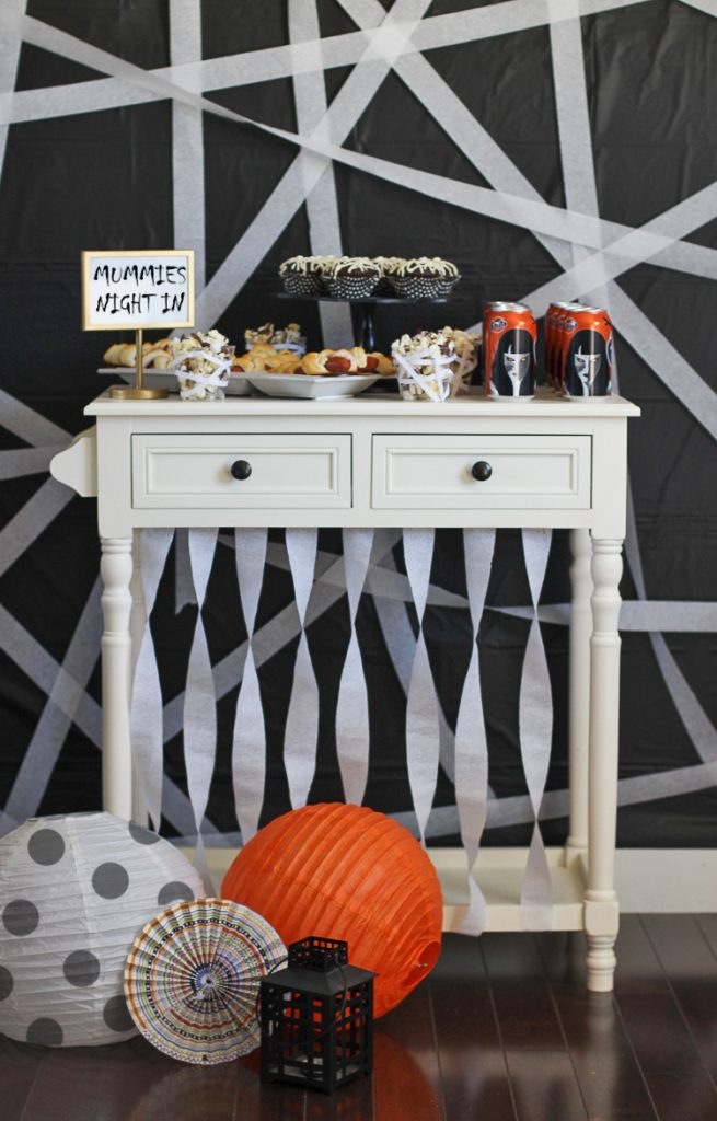 Throw a fun movie night for Halloween with a mummy theme