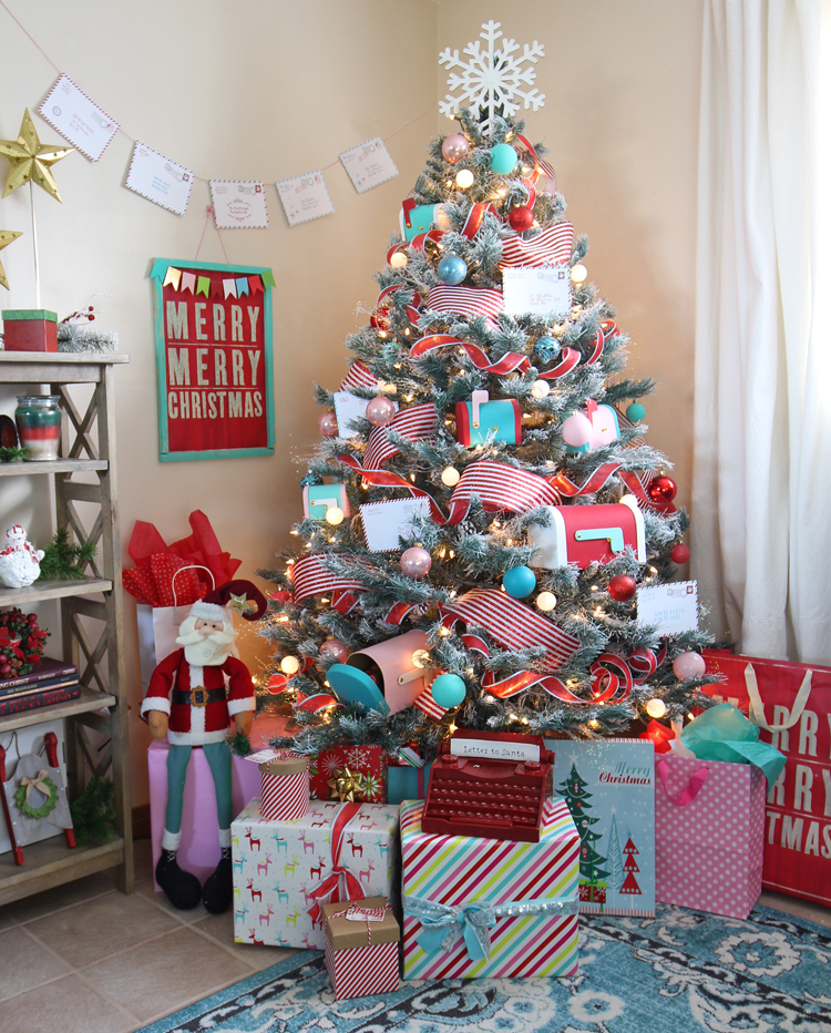 A fun and whimsical holiday tree decorating idea