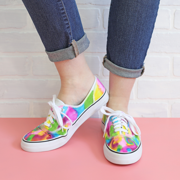 Sharpie Tie Dye Sneakers - The Craft Patch