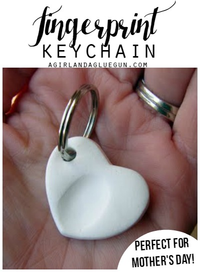 fingerprint keychain gift idea