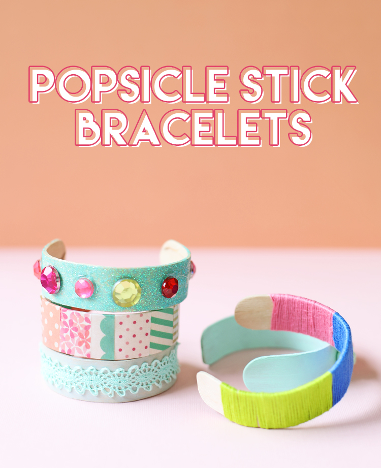 Bend Popsicle or Lollipop Sticks for DIY Bracelets