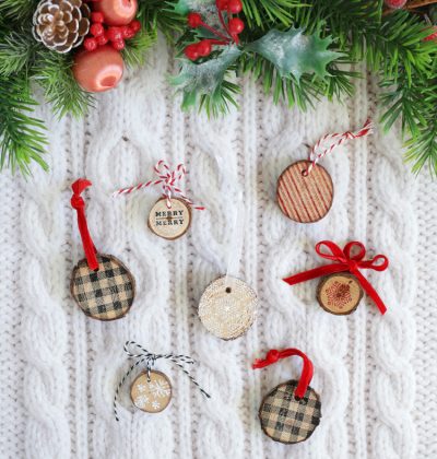DIY Stamped Christmas Ornaments Two Ways