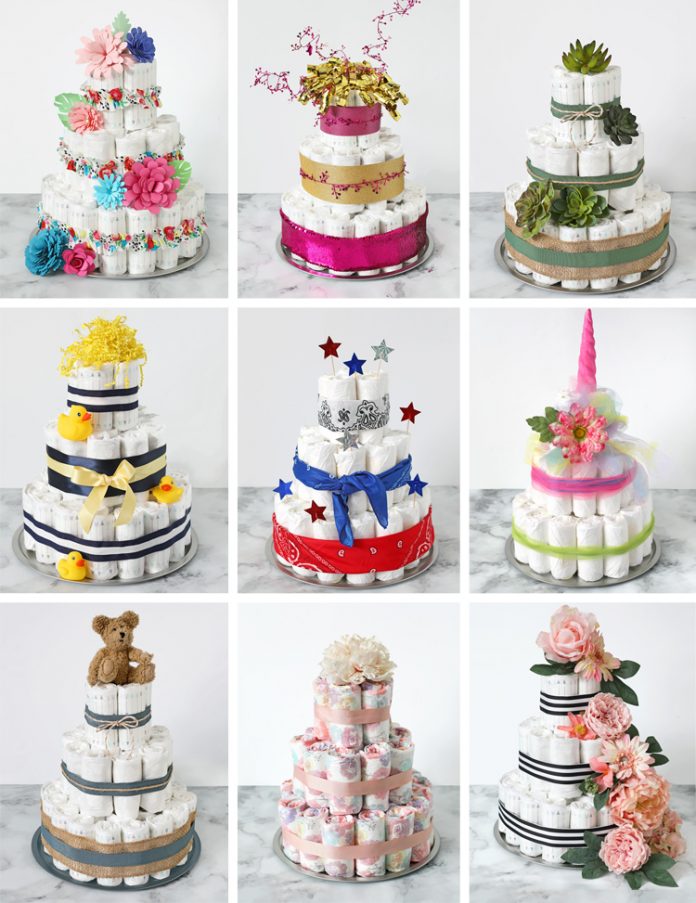 How to Make a Diaper Cake The Easy Way