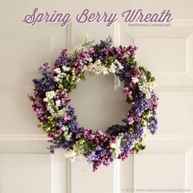 spring berry wreath tutorial