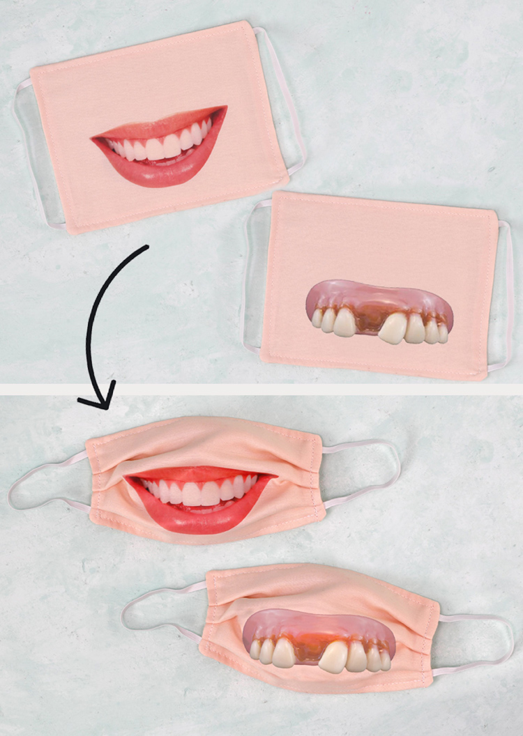 add pleats to fabric face mask after HTV