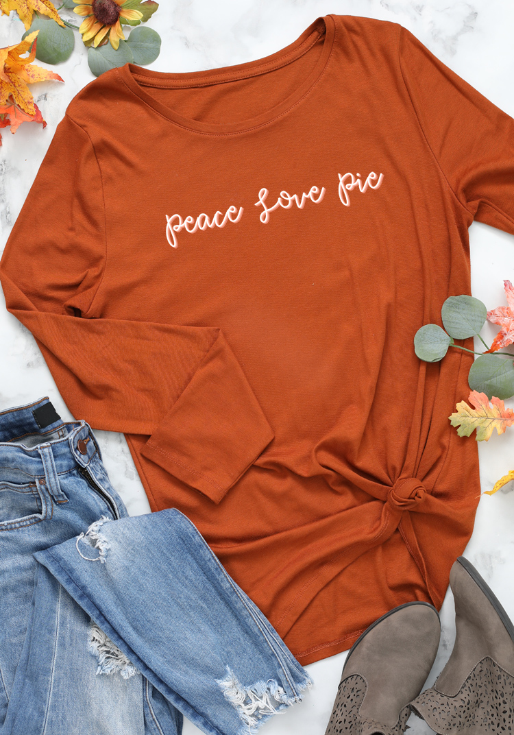 peace love pie thanksgiving shirt