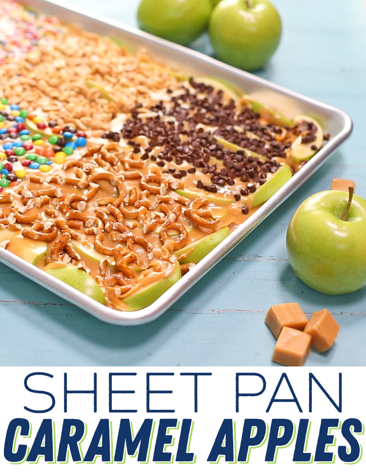 easy sheet pan caramel apples recipe