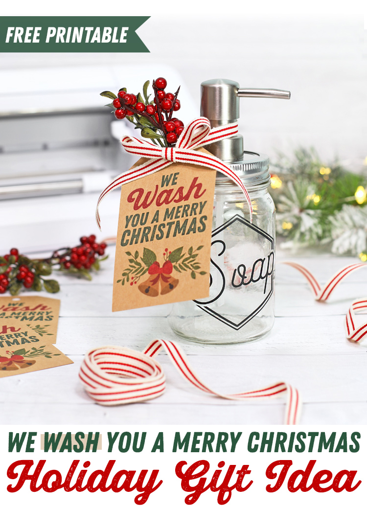 free printable christmas soap gift idea