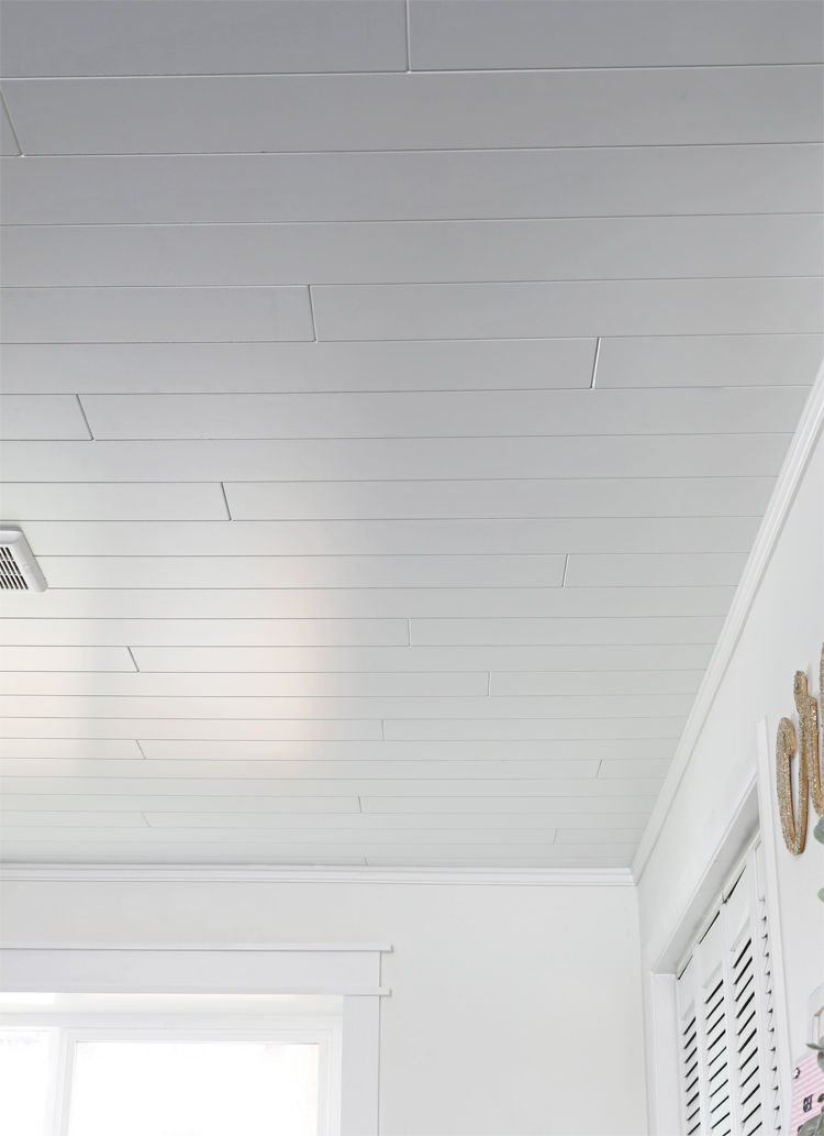 The Easiest Shiplap Ceiling Ever - Shiplap Versus Drywall Cost