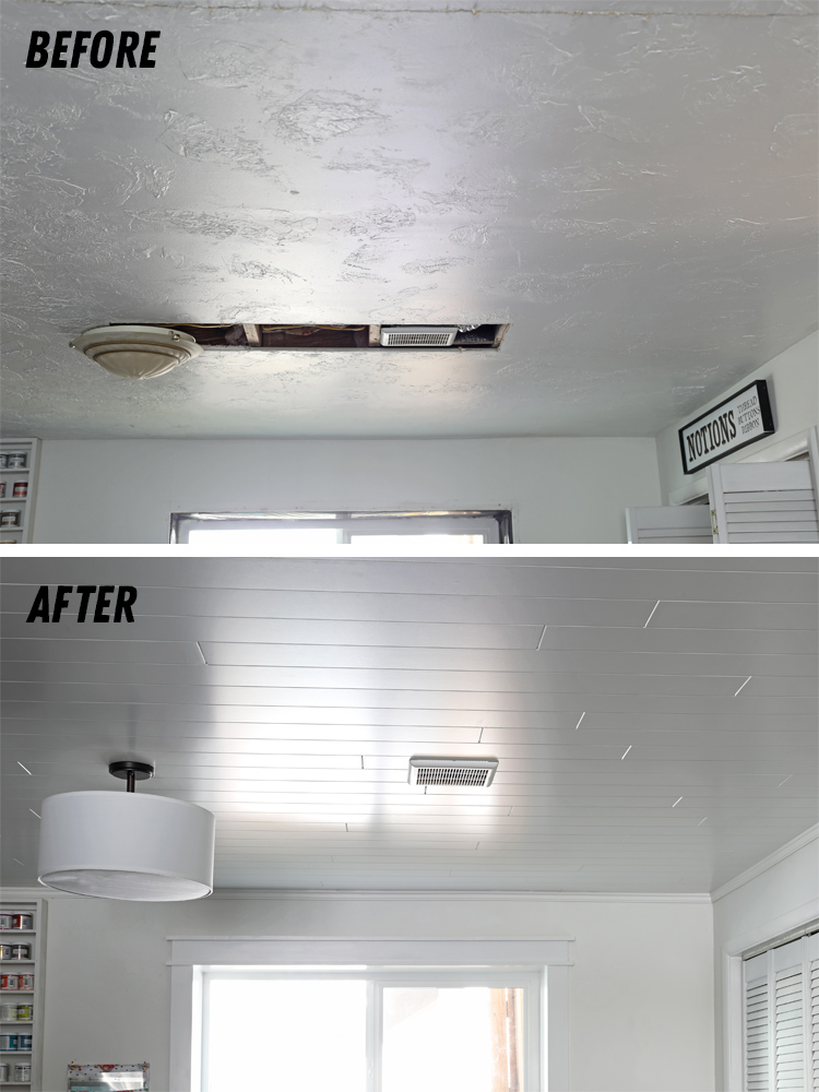 how to fix an ugly ceiling