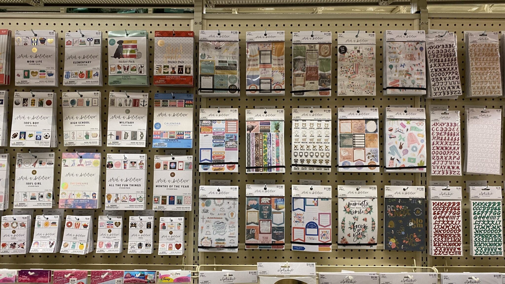 planner stickers from hobby lobby