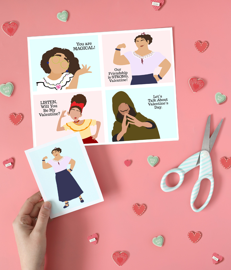 printable encanto valentines day cards