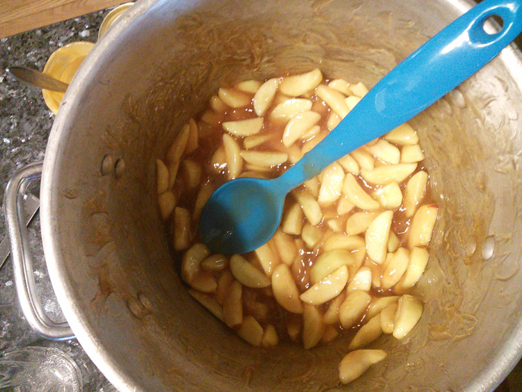 apple pie filling mixture