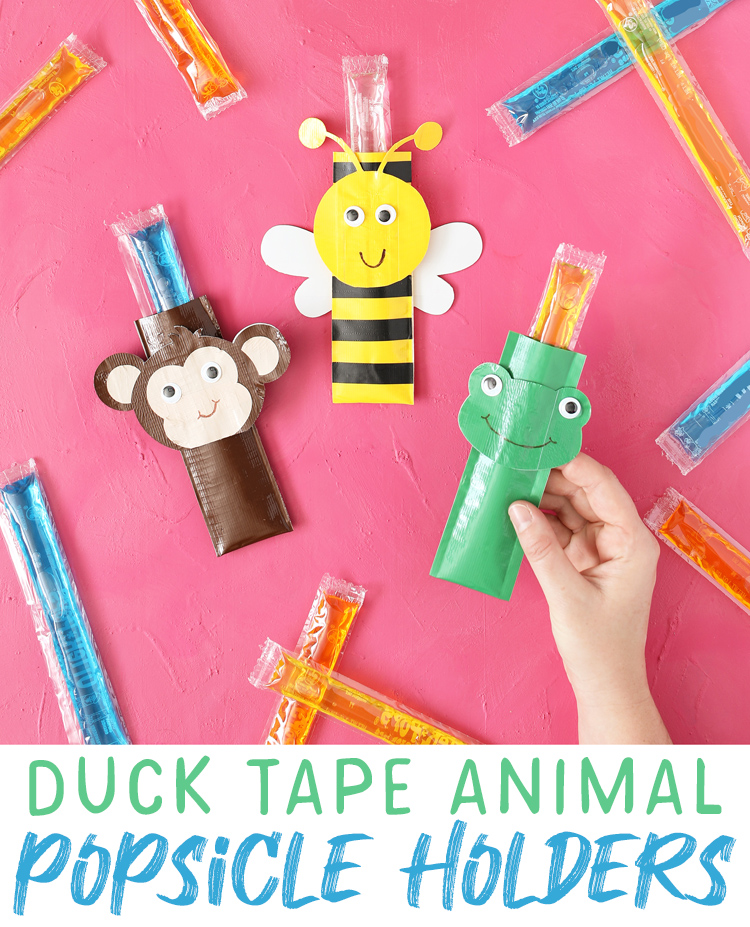 duck tape animal popsicle holder | duck tape summer craft idea