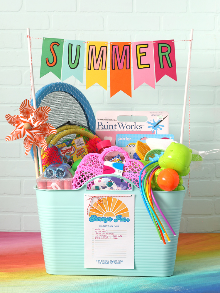 summer fun gift basket