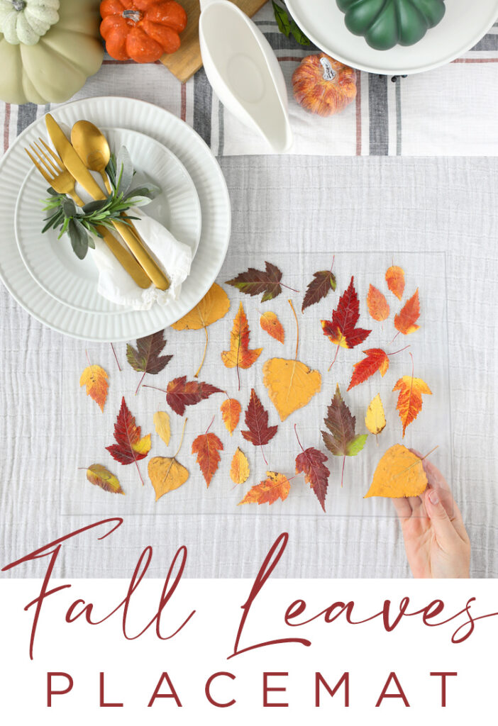 fall leaves placemat thanksgiving craft