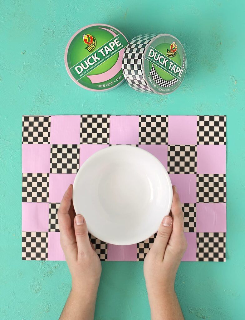 woven duck tape placemat