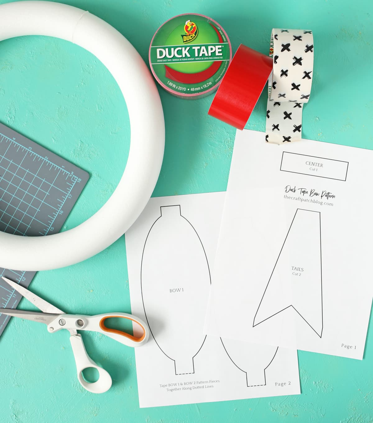 duck tape bow tutorial