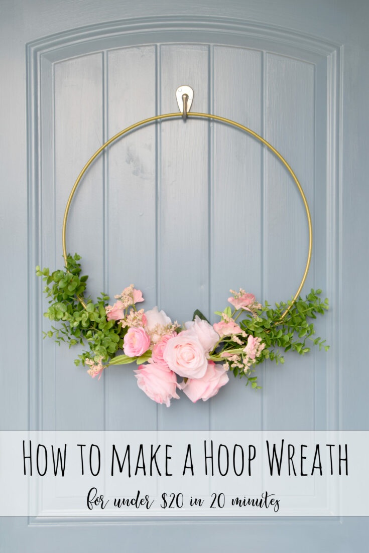 easy hoop wreath tutorial