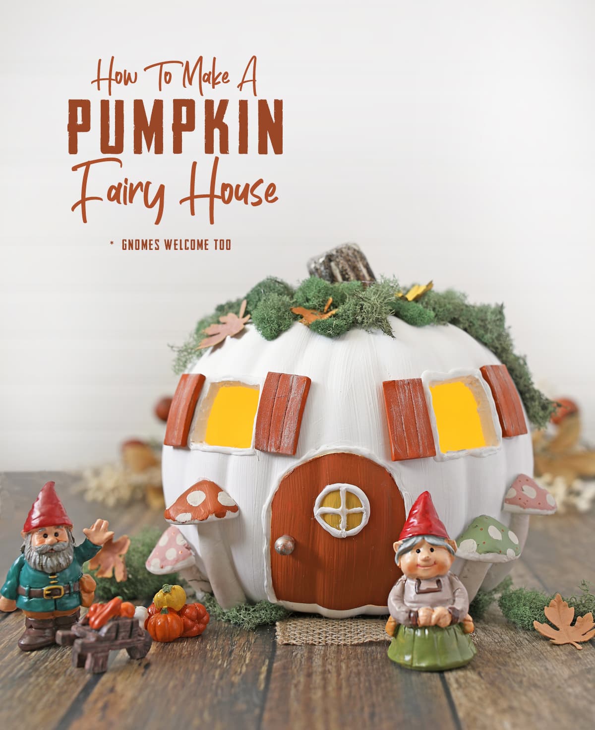 how to make a pumpkin fairy house
