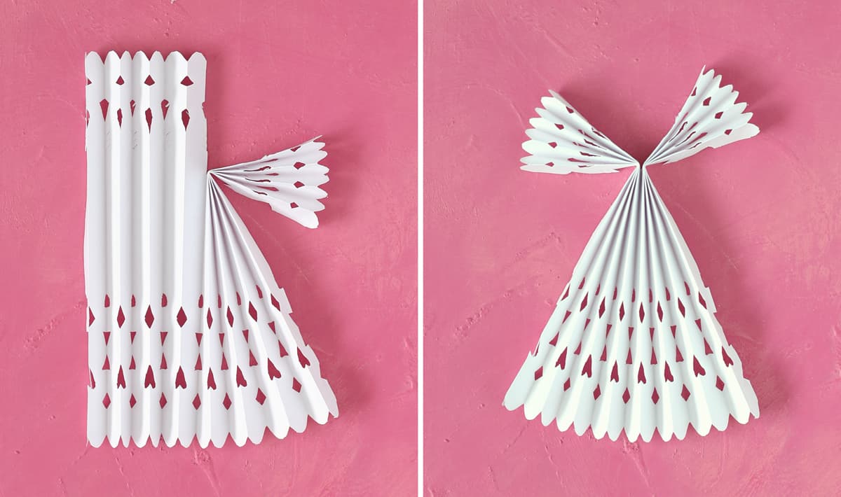 how to fold a paper angel