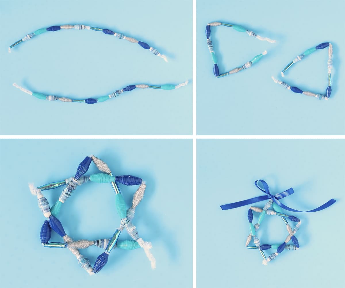 how to make a beaded star of david craft