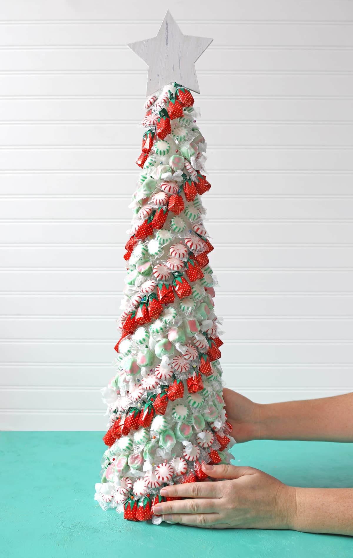 Árvore de Natal de doces faça você mesmo