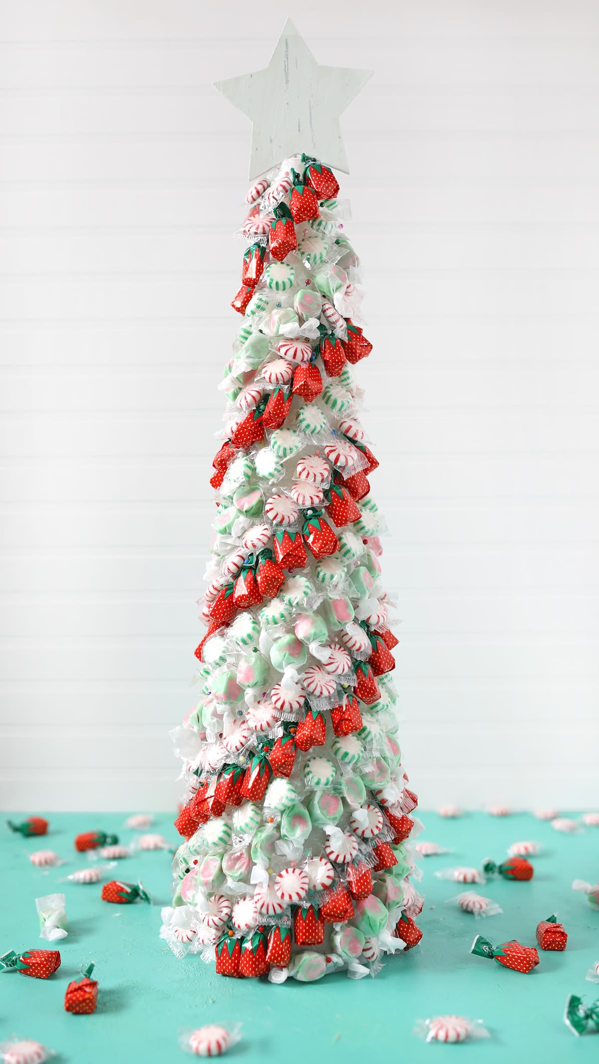 old fashioned candy christmas tree tutorial
